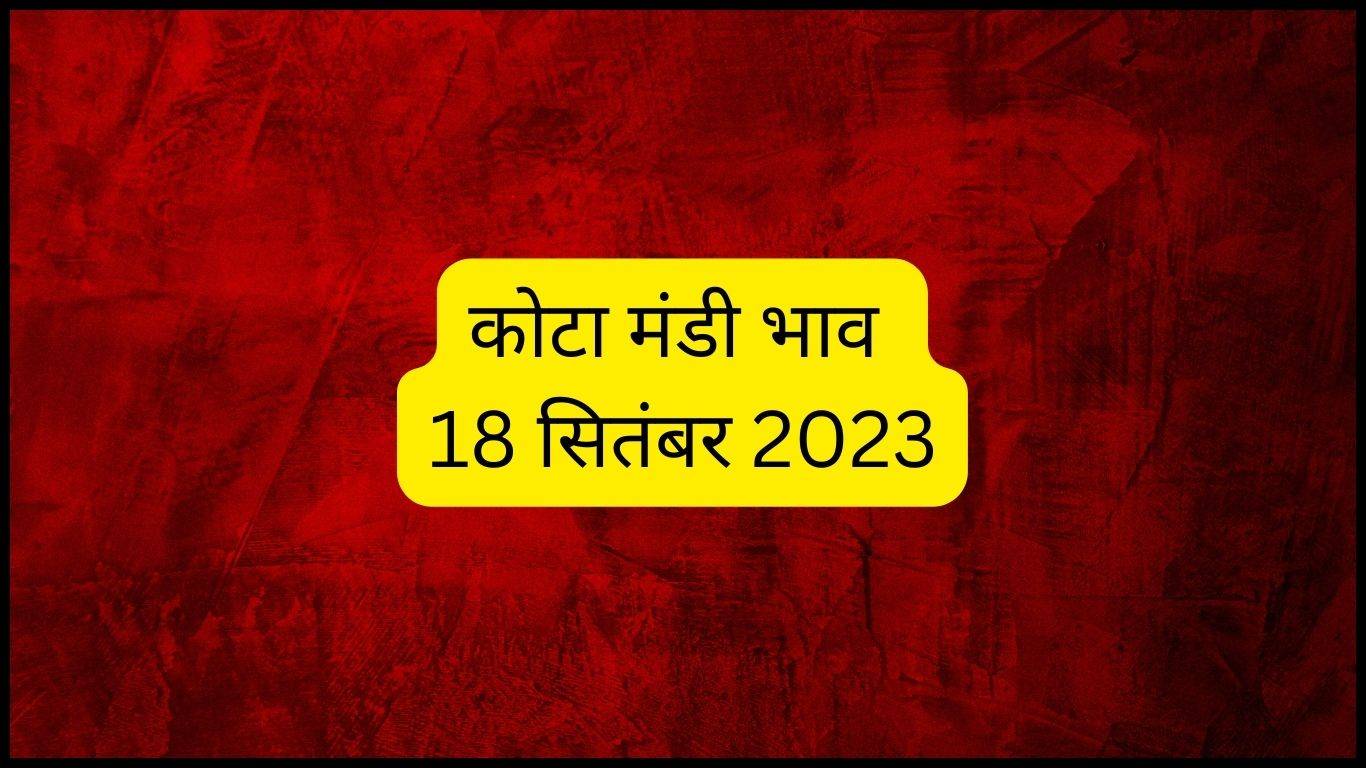 Kota Mandi Bhav 18 September 2023: धान सुगंधा हुआ महंगा तो धनिया के रेट में आई गिरावट